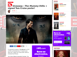 Win The Mummy DVDs + signed Tom Cruise poster