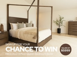 Win the Niccolo 4 Post Queen Tall Chest Suite