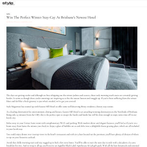 Win The Perfect Winter Stay-Cay At Brisbane’s Newest Hotel