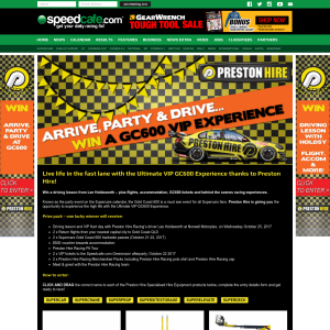 Win the Preston Hire Racing Ultimate GC600 Experience