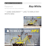 Win the 'Ray White' bike!