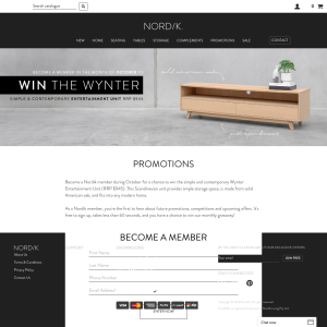 Win the simple and contemporary Wynter Entertainment Unit