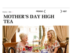 Win The Treasury Heritage Hotel Mother's Day High Tea