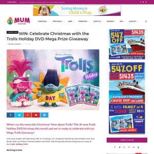 Win the Trolls Holiday DVD Mega Prize Giveaway