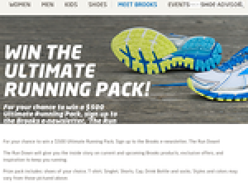 Win the ultimate $500 Brooks running pack!