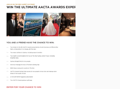 Win the Ultimate AACTA Awards Experience in Sydney