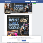 Win the ultimate adventure holiday to the legendary Mount Isa Rodeo!
