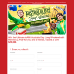 Win the ultimate Australia Day long weekend with Hamish & Andy!