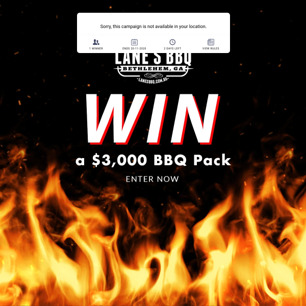Win the Ultimate BBQ Pack worth over $3000!