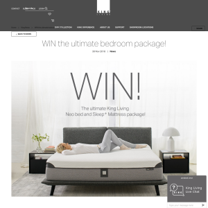 Win the ultimate bedroom package