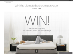 Win the ultimate bedroom package