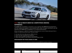Win the Ultimate BMW M2 Competition Driving Experience
