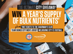 Win the Ultimate Bulk Nutrients x Melbourne City FC Giveaway