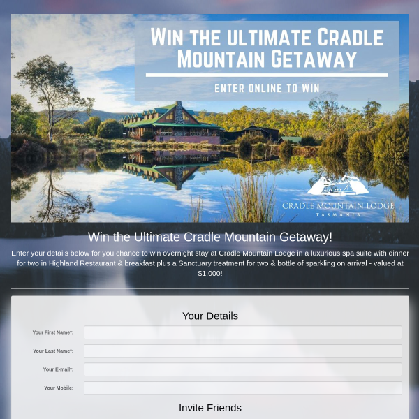 Win the Ultimate Cradle Mountain Getaway!