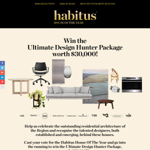 Win the Ultimate Design Hunter Package worth $30,000