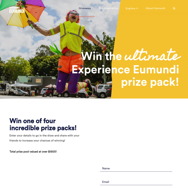 Win the ultimate Experience Eumundi prize pack!