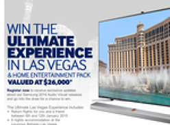Win the ultimate experience in Las Vegas & home entertainment package valued at $26,000!