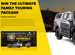 Win the Ultimate Family Touring Package incl an Isuzu D-Max