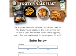 Win the ultimate Footy Finals feast for Grand Final weekend