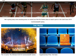 Win The Ultimate GC2018 Commonwealth Games Experience or 1 of 70 Hot Seats