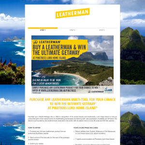 Win the ultimate getaway at Pinetrees, Lord Howe Island!