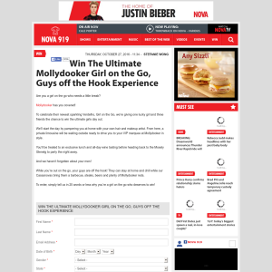 Win The Ultimate Girl on the Go, Guys off the Hook Experience - Mollydooker Wines