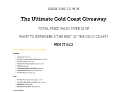 Win the ultimate Gold Coast giveaway!