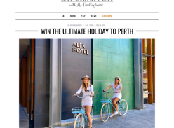 Win the Ultimate Holiday to Perth
