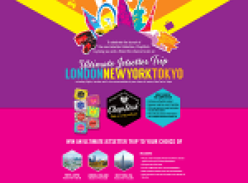 Win the ultimate jetsetter trip to London, Tokyo or New York!