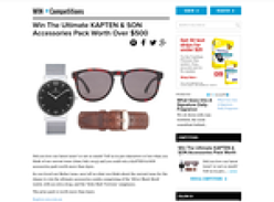Win the ultimate KAPTEN & SON accessories pack worth $500!