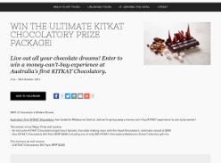 Win the ultimate KITKAT Chocolatory prize package!