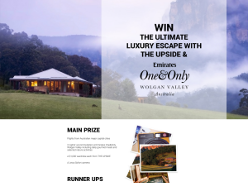 Win the ultimate luxury escape at Emirates One&Only Wolgan Valley, a Leica Sofort camera + a $1,000 wardrobe from 'The Upside'!