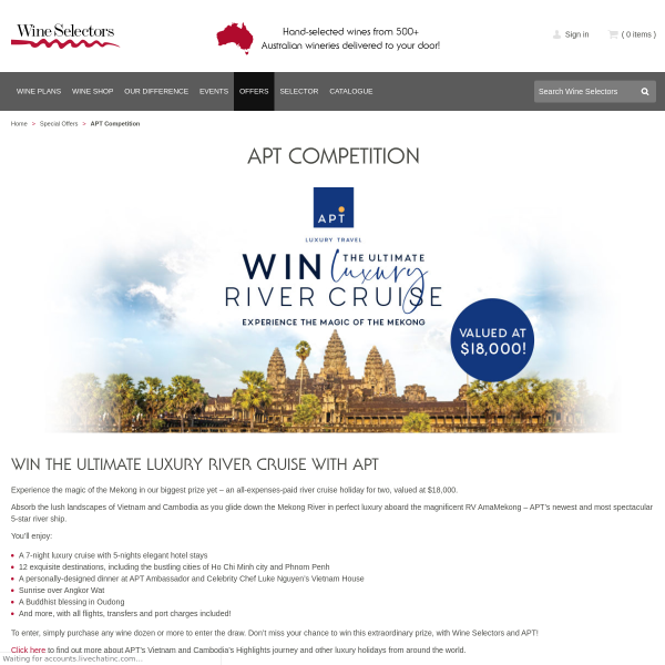 Win the ultimate luxury River Cruise for 2!