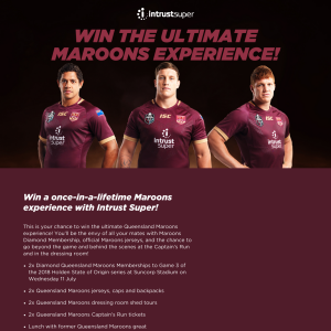 Win the Ultimate Maroons Experience