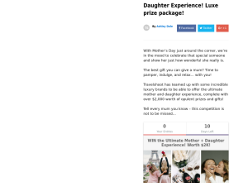 Win the Ultimate Mother + Daughter Experience