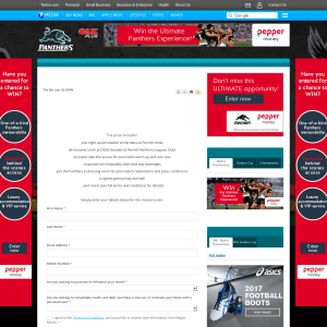 Win the Ultimate Penrith Panthers VIP Experience