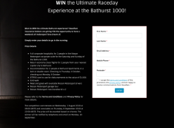 Win the Ultimate Raceday Experience at the Bathurst 1000