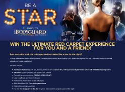 Win the ultimate red carpet experience for you & a friend! (Flights NOT Included)