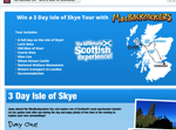 Win the ultimate Scottish experience!