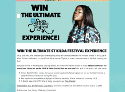 Win the Ultimate St Kilda Festival Experience