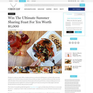 Win the ultimate summer sharing feast worth $1,000!
