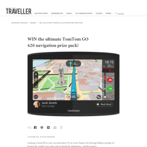 Win the ultimate TomTom GO 620 navigation prize pack