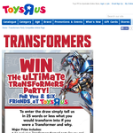 Win the ultimate Transformers party!