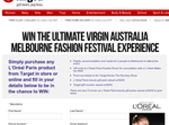 Win the ultimate Virgin Australia Melbourne Fashion Festival experience!
