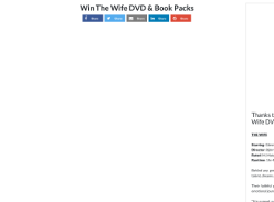 Win The Wife DVD & Book Packs