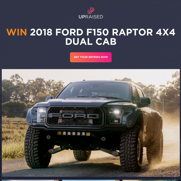 Win this one of a kind F150 Raptor!
