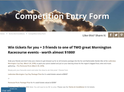 Win Tickets for You + 3 Friends to The Peninsula Picnic or The Mornington Cup in VIC