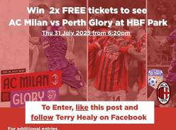 Win Tickets to see AC Milan V Perth Glory at HBF Park