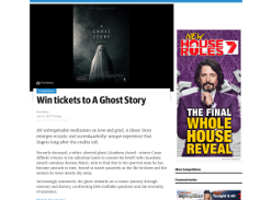 Win tickets to A Ghost Story