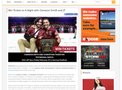 Win Tickets to A Night with Cameron Smith and JT